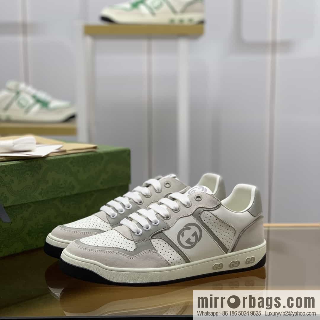 Gucci Gucci uses color matching leather and integrates iconic elements into men's casual shoes