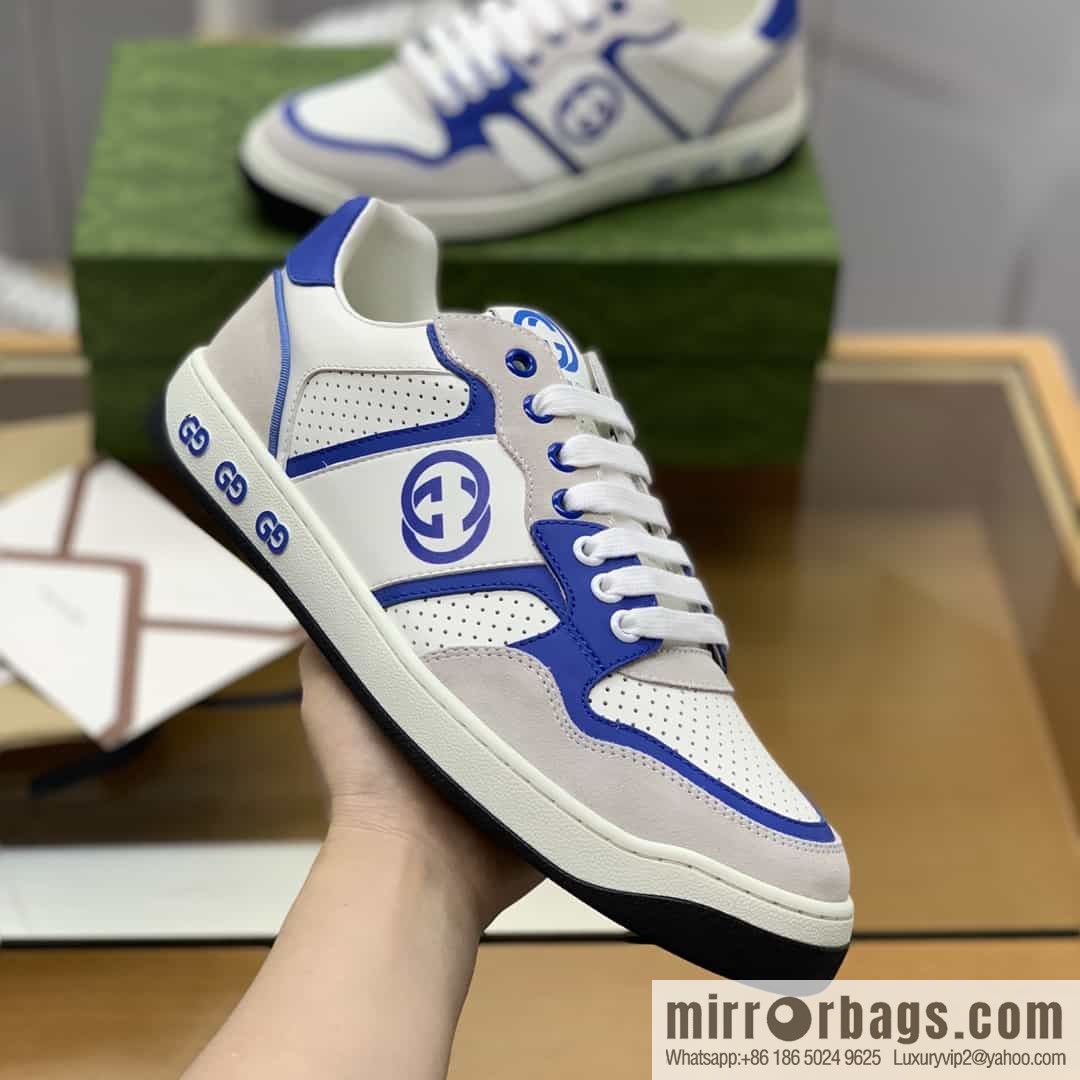 Gucci Gucci uses color matching leather and integrates iconic elements into men's casual shoes