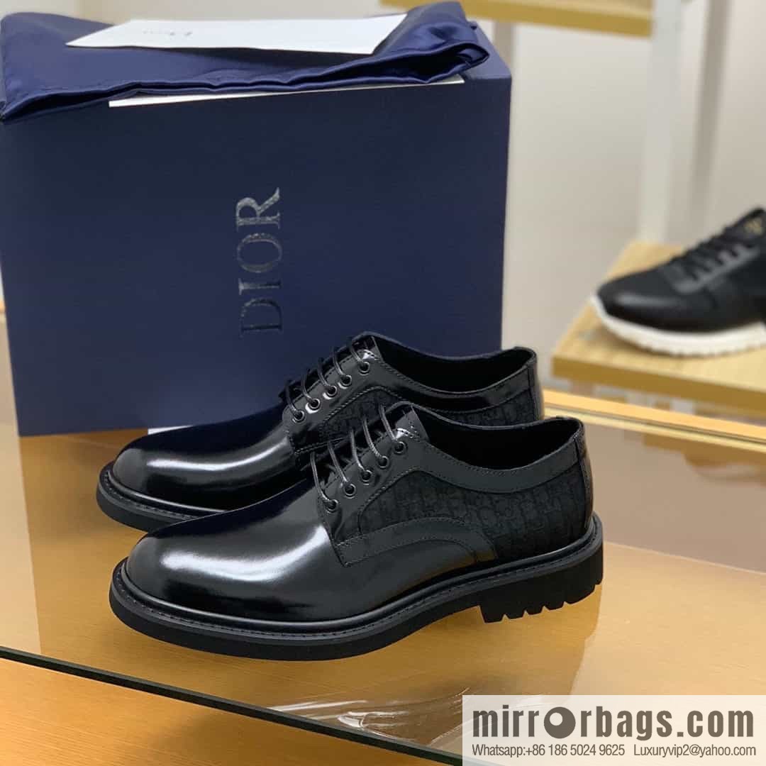 DIOR Dior selected leather made men's derby shoes