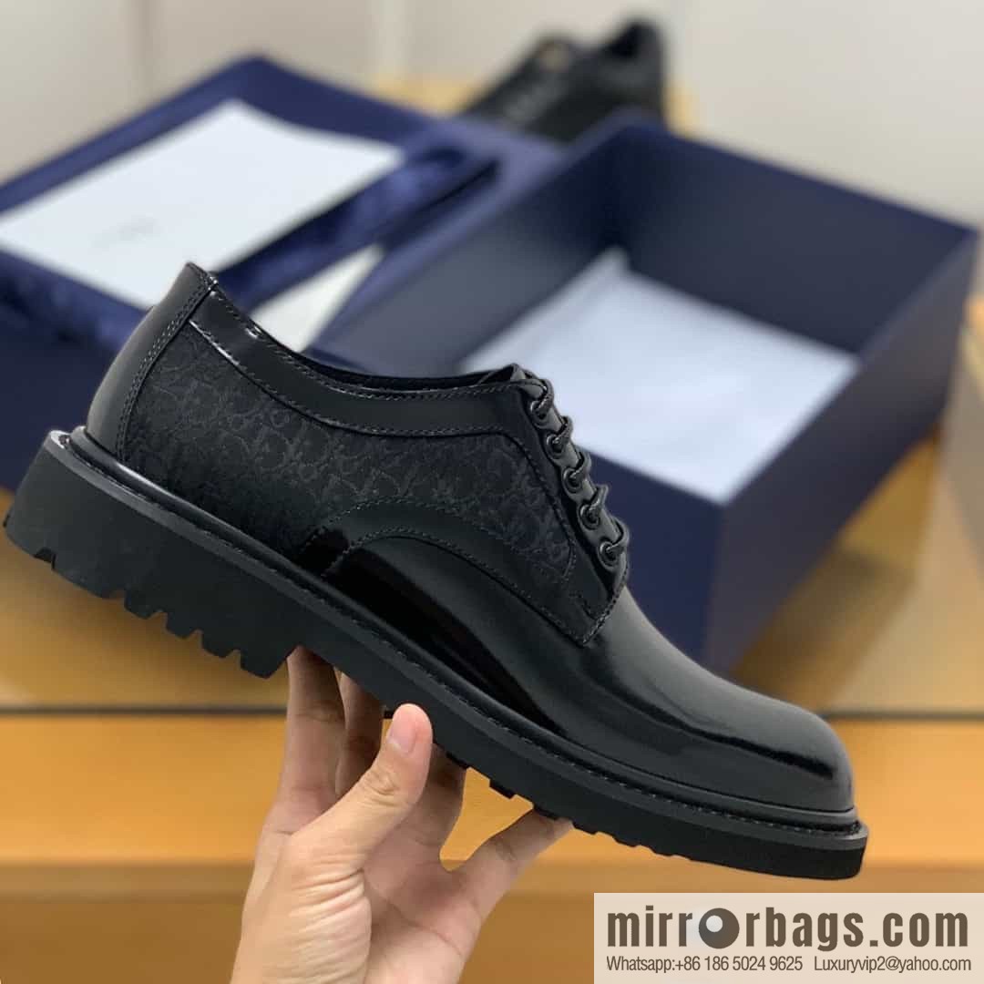 DIOR Dior selected leather made men's derby shoes