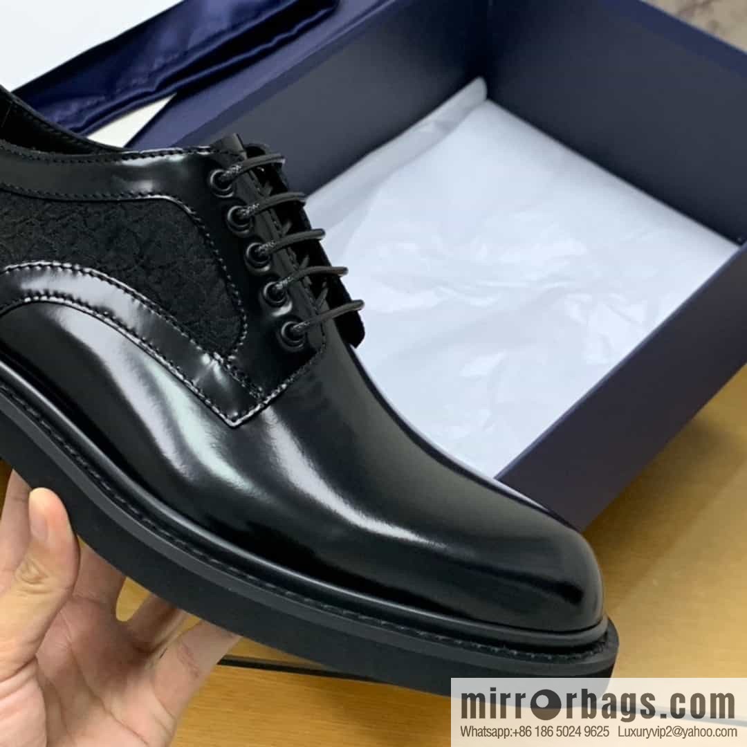 DIOR Dior selected leather made men's derby shoes
