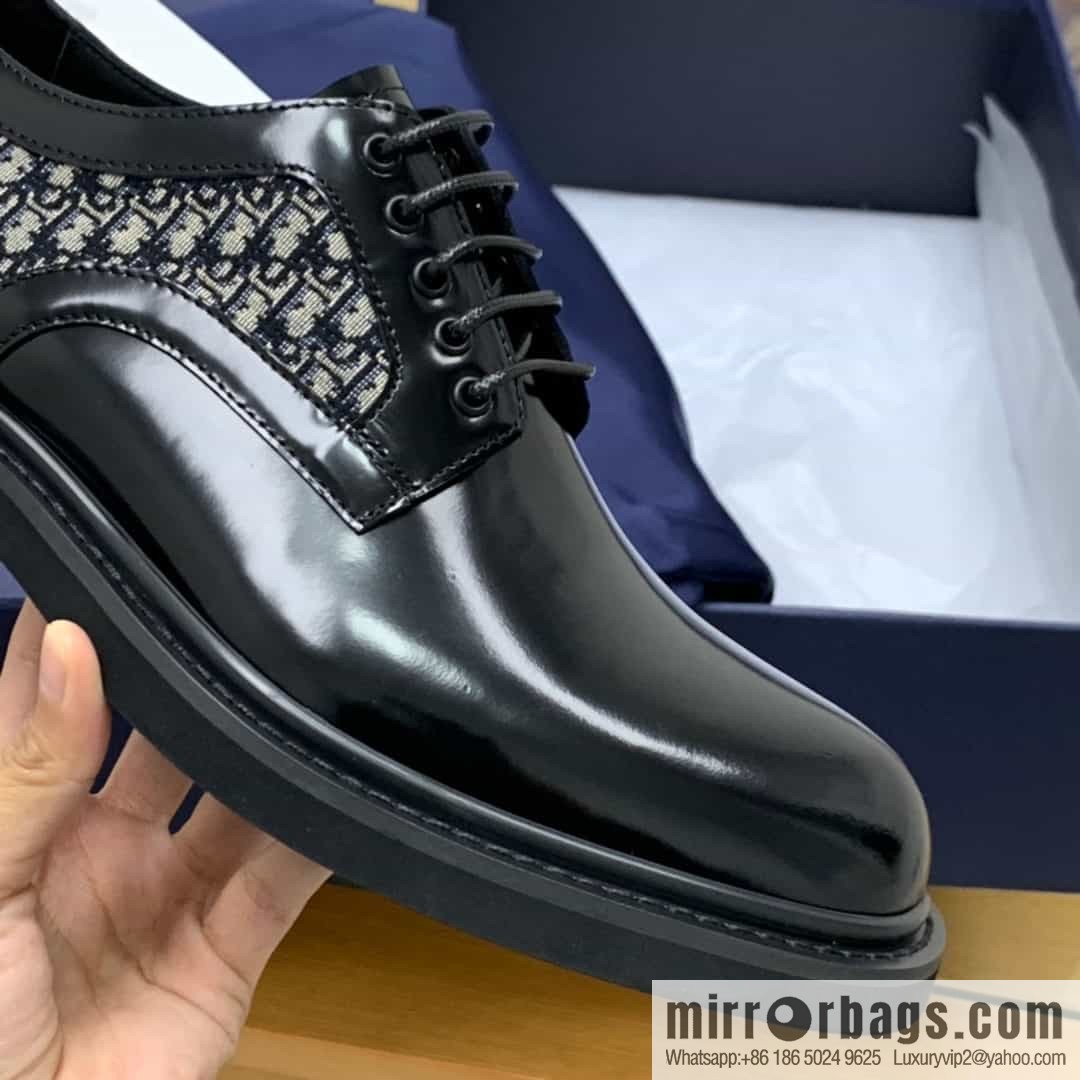 DIOR Dior selected leather made men's derby shoes