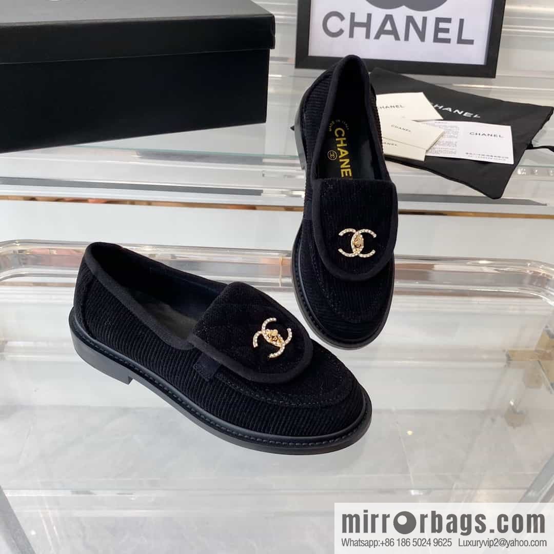 Chanel Chanel imported denim upper sheepskin foot sneakers