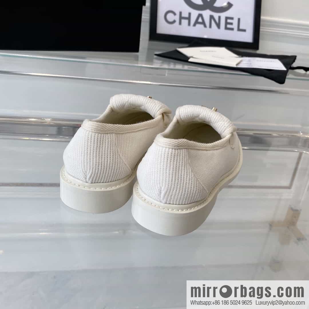 Chanel Chanel imported denim upper sheepskin foot sneakers