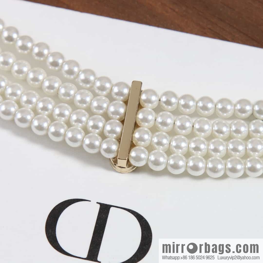 New ☑️ DIOR Dior 4-layer pearl necklace, bracelet