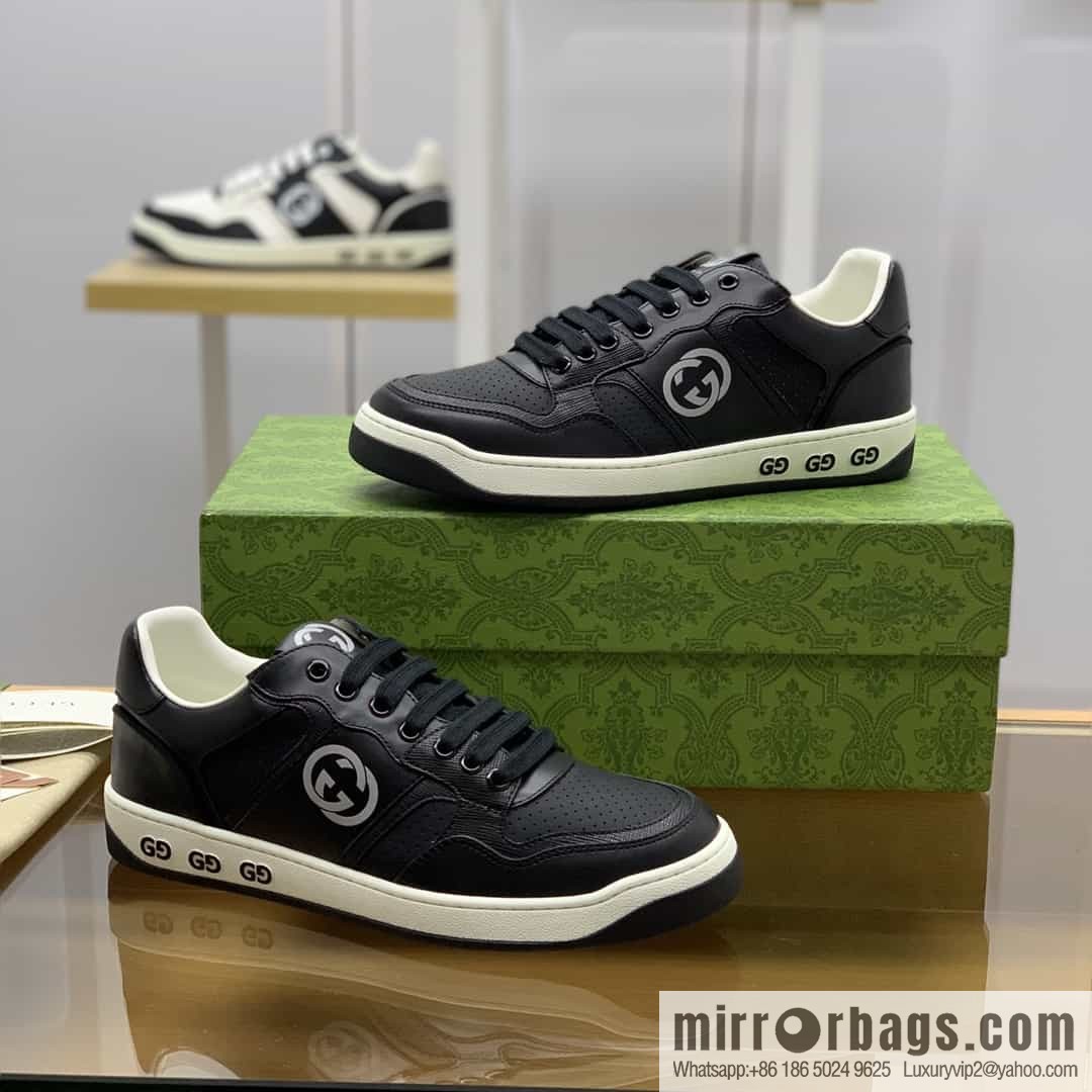 Gucci Gucci uses color matching leather and integrates iconic elements into men's casual shoes
