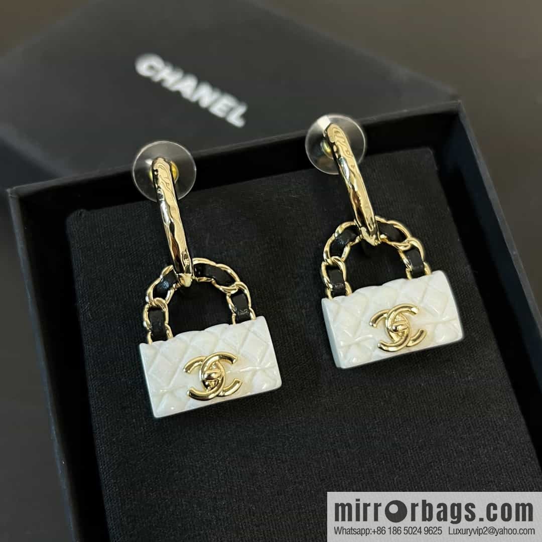 New ☑️ CHANEL Chanel c2 double c lock bag stud earrings