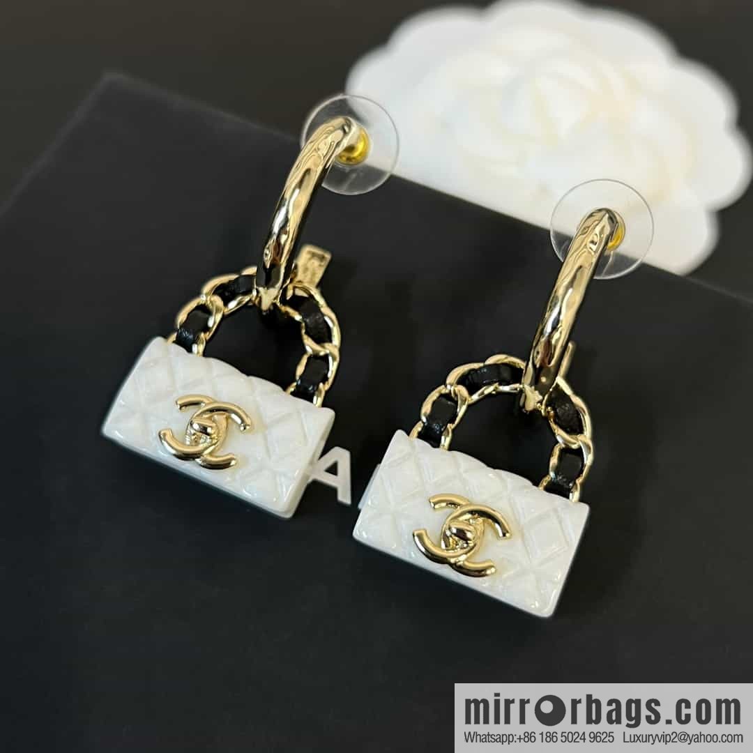 New ☑️ CHANEL Chanel c2 double c lock bag stud earrings