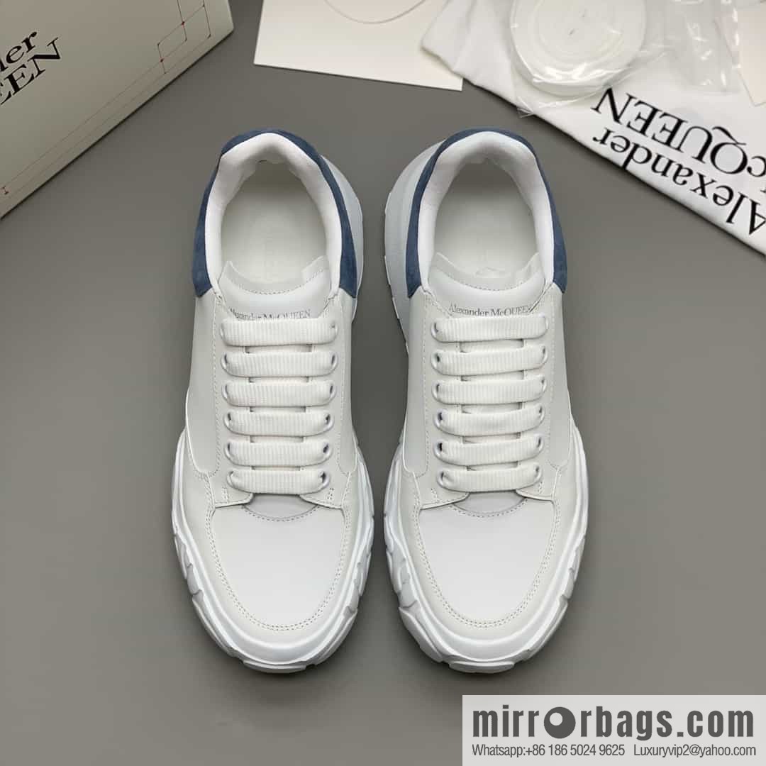 Alexander McQueen with leather heel patchwork His & Hers sneakers