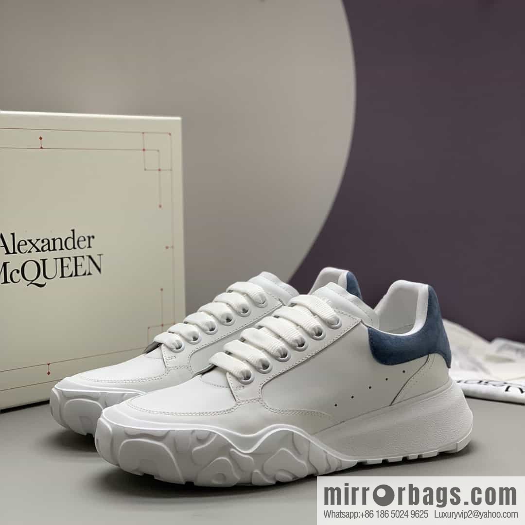 Alexander McQueen with leather heel patchwork His & Hers sneakers