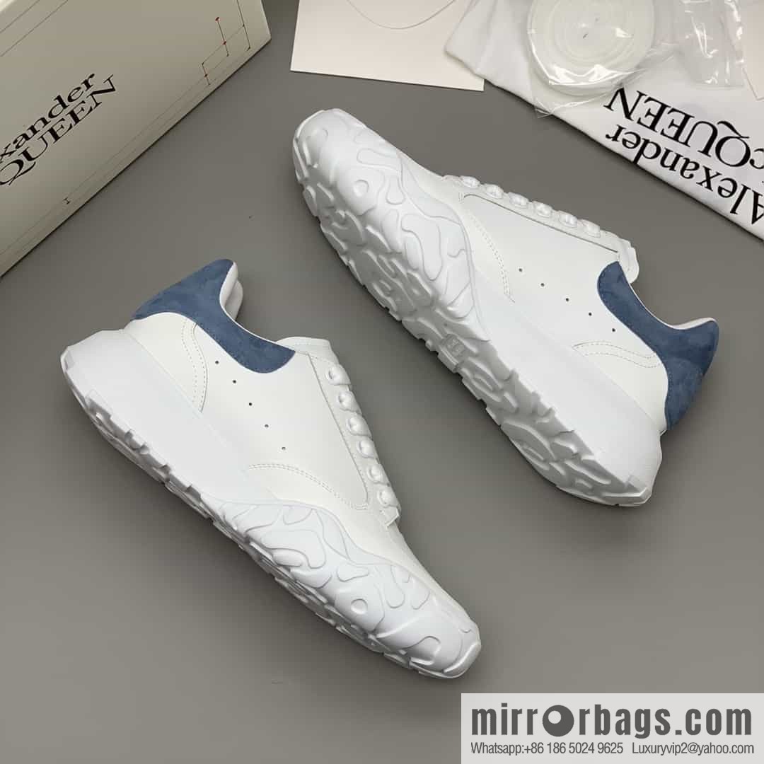 Alexander McQueen with leather heel patchwork His & Hers sneakers
