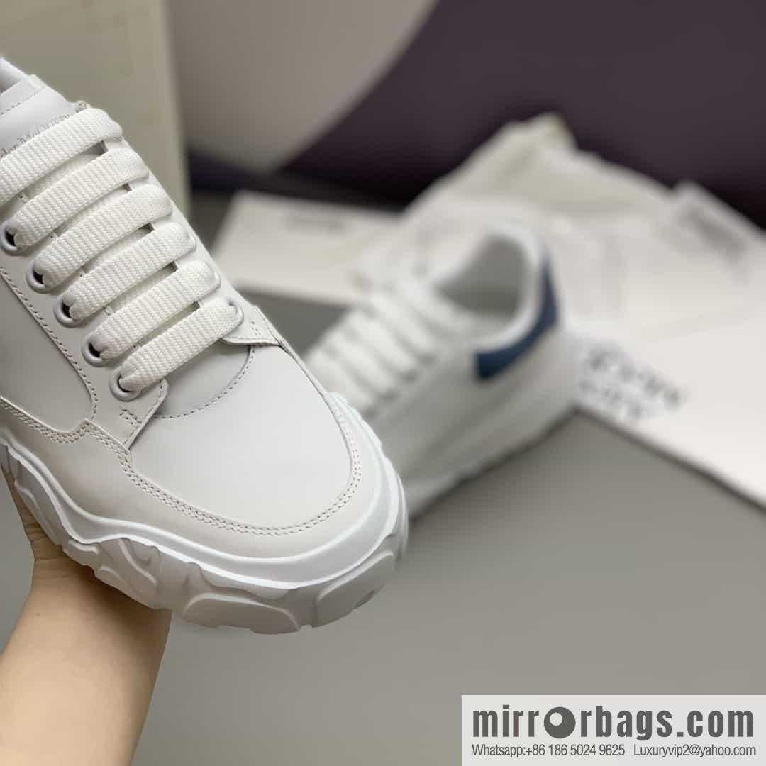 Alexander McQueen with leather heel patchwork His & Hers sneakers