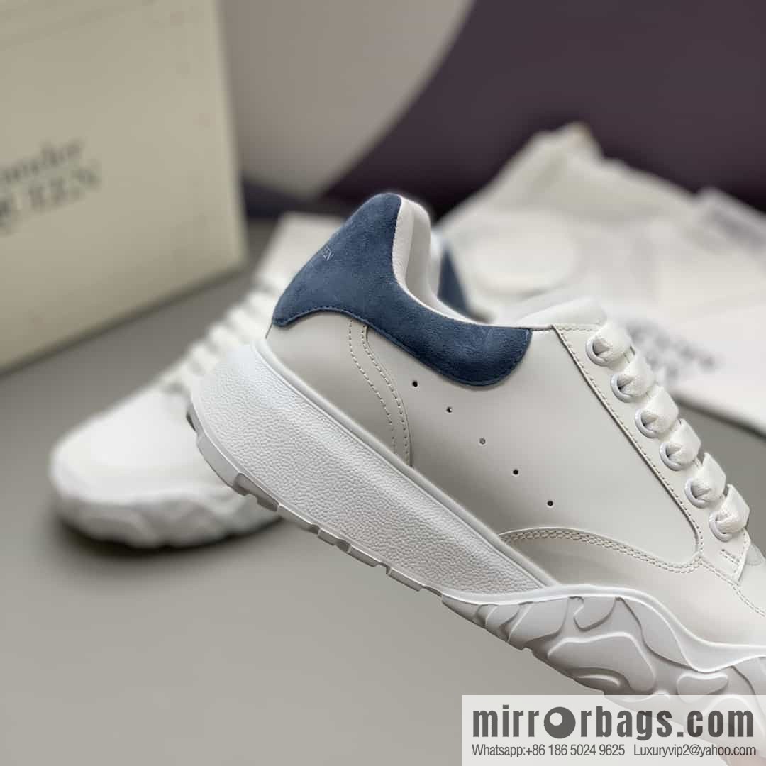 Alexander McQueen with leather heel patchwork His & Hers sneakers