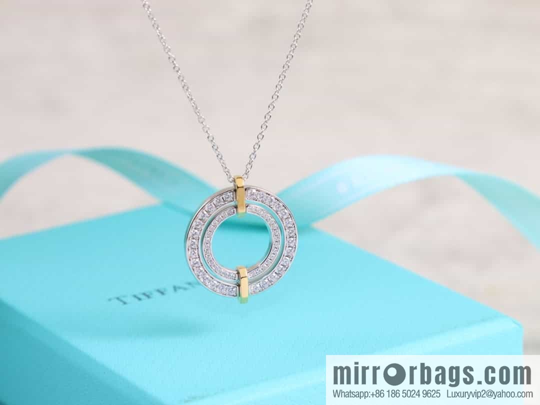 New ☑️ Tiffany & Co. Tiffany Edge Series Color Separation Necklace