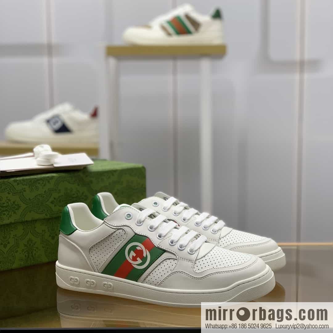 Gucci Gucci uses color matching leather men's casual shoes