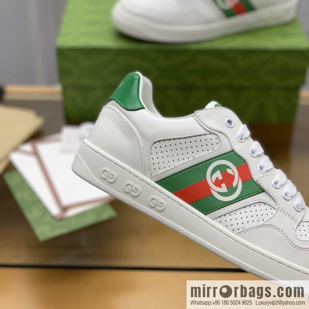 Gucci Gucci uses color matching leather men's casual shoes