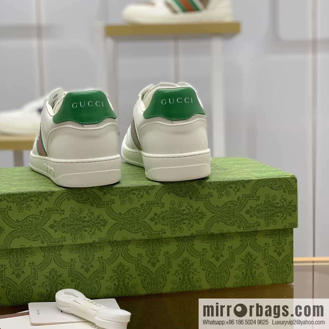 Gucci Gucci uses color matching leather men's casual shoes