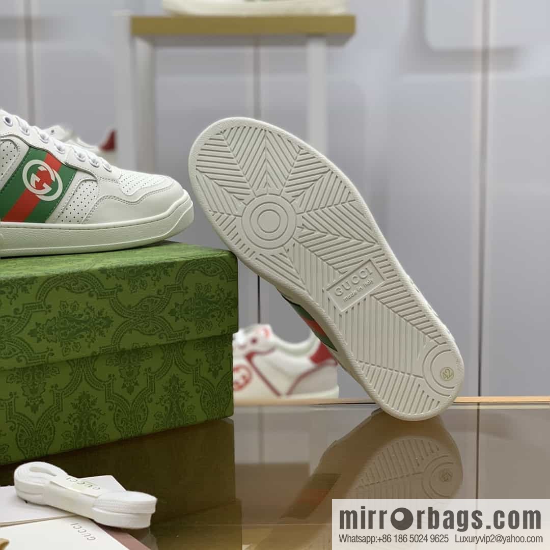 Gucci Gucci uses color matching leather men's casual shoes