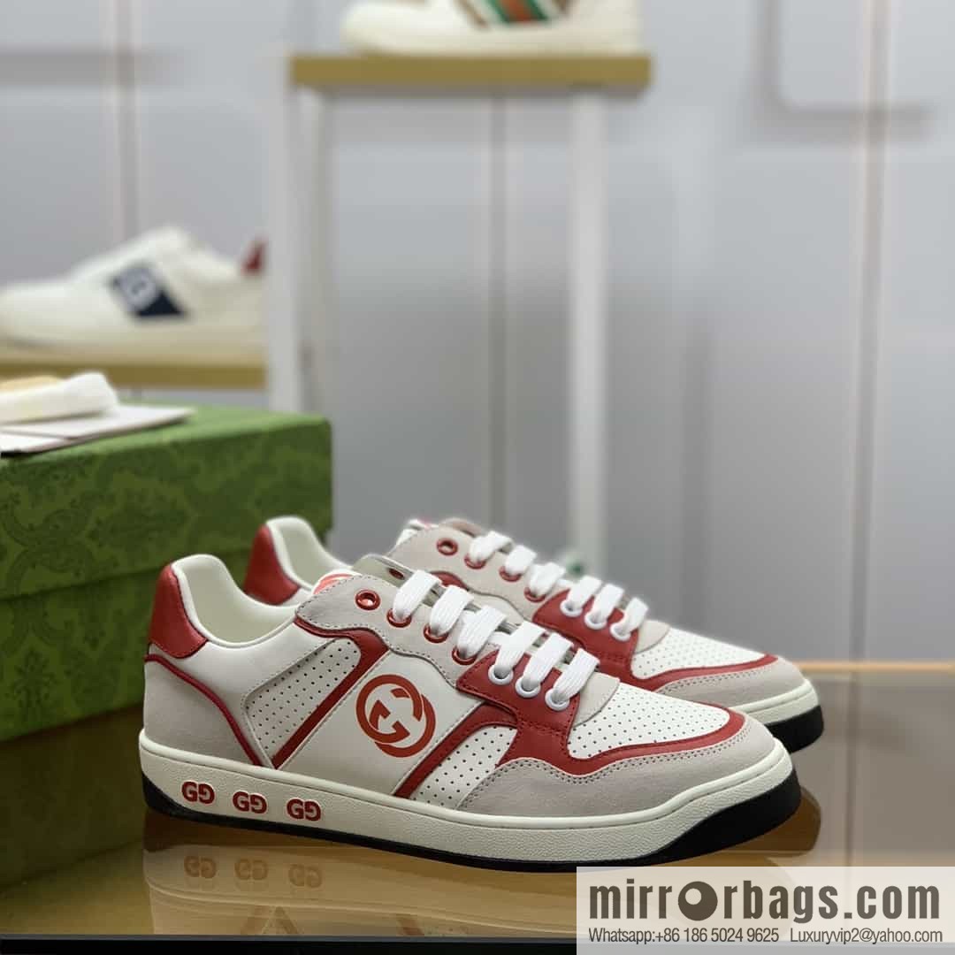 Gucci Gucci uses color matching leather men's casual shoes