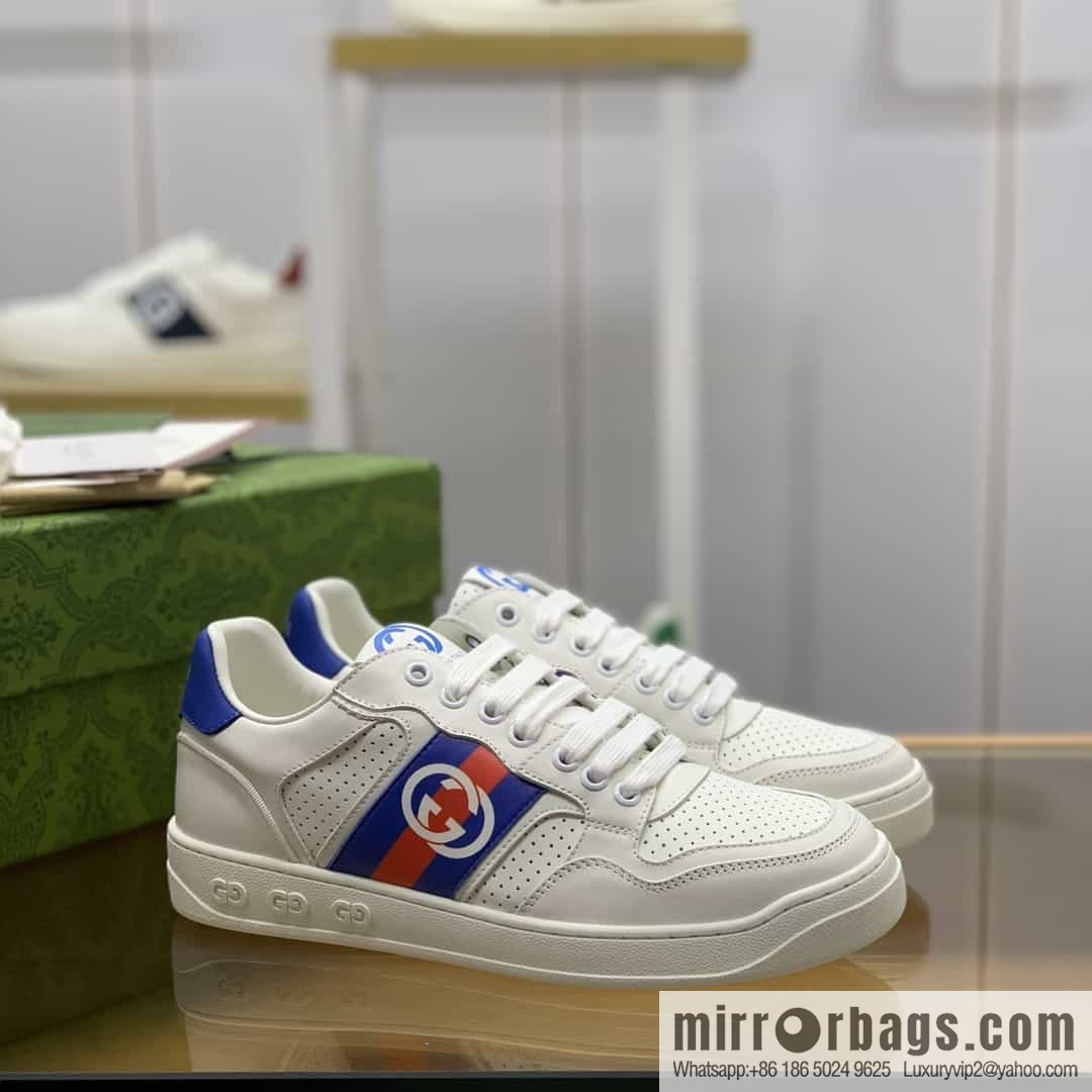 Gucci Gucci uses color matching leather men's casual shoes