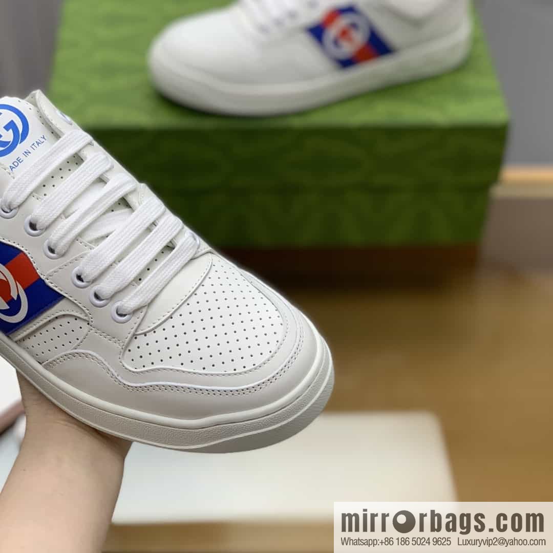 Gucci Gucci uses color matching leather men's casual shoes