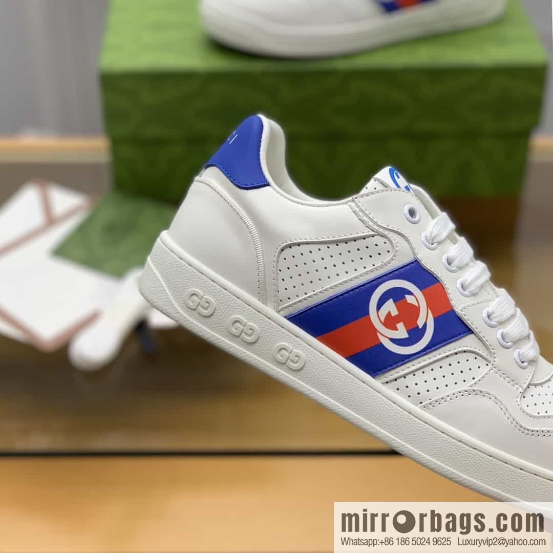 Gucci Gucci uses color matching leather men's casual shoes
