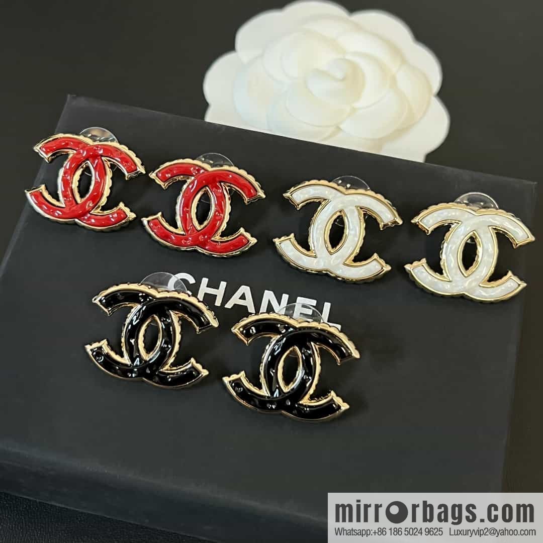New ☑️ CHANEL Chanel c1 double c oil drop stud earrings