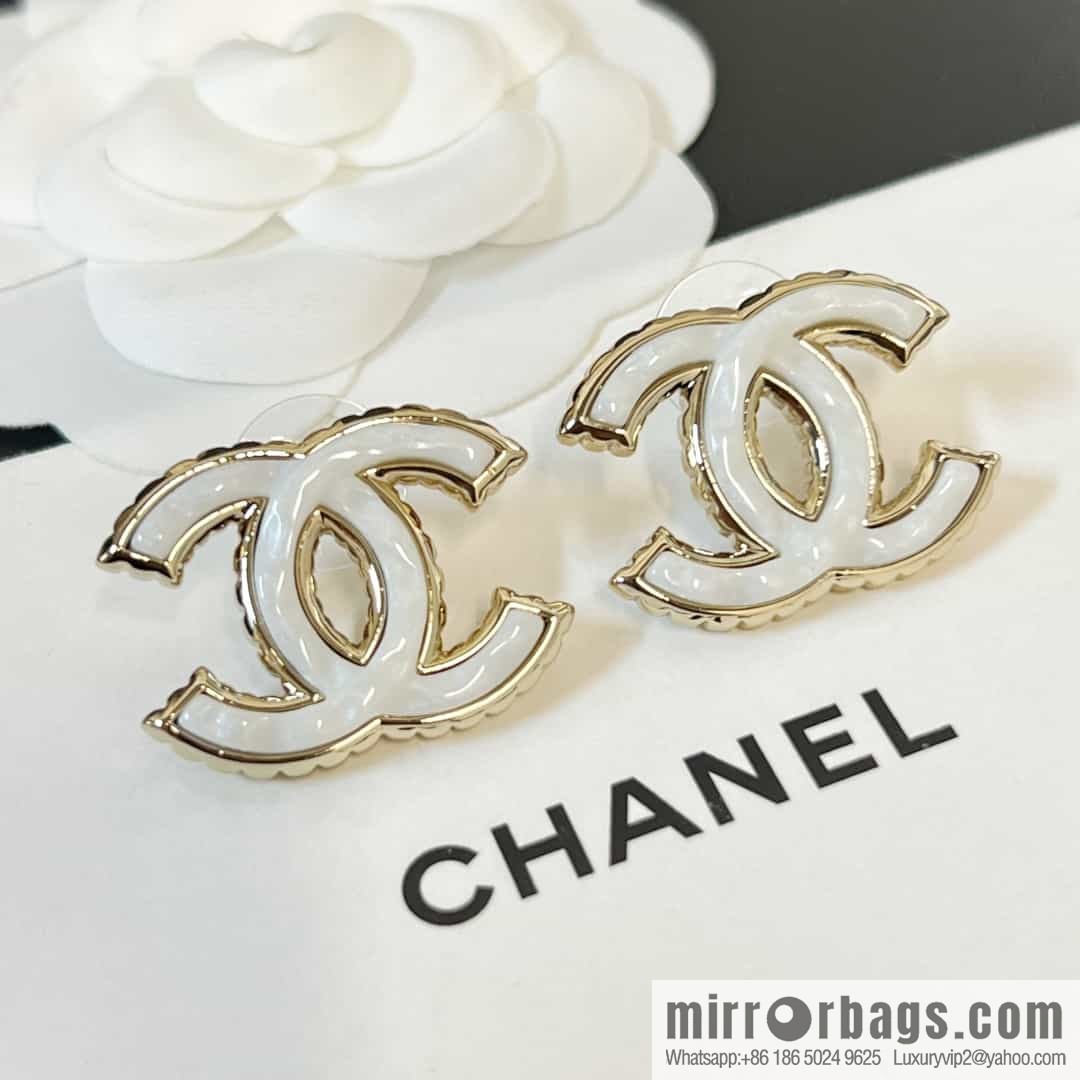 New ☑️ CHANEL Chanel c1 double c oil drop stud earrings