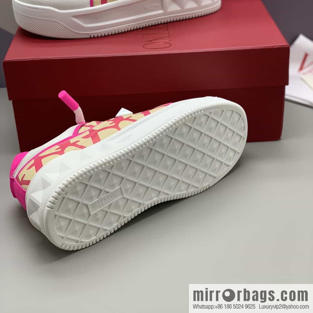 VALENTINO Valentino, women's low-top casual sneakers with sheepskin material