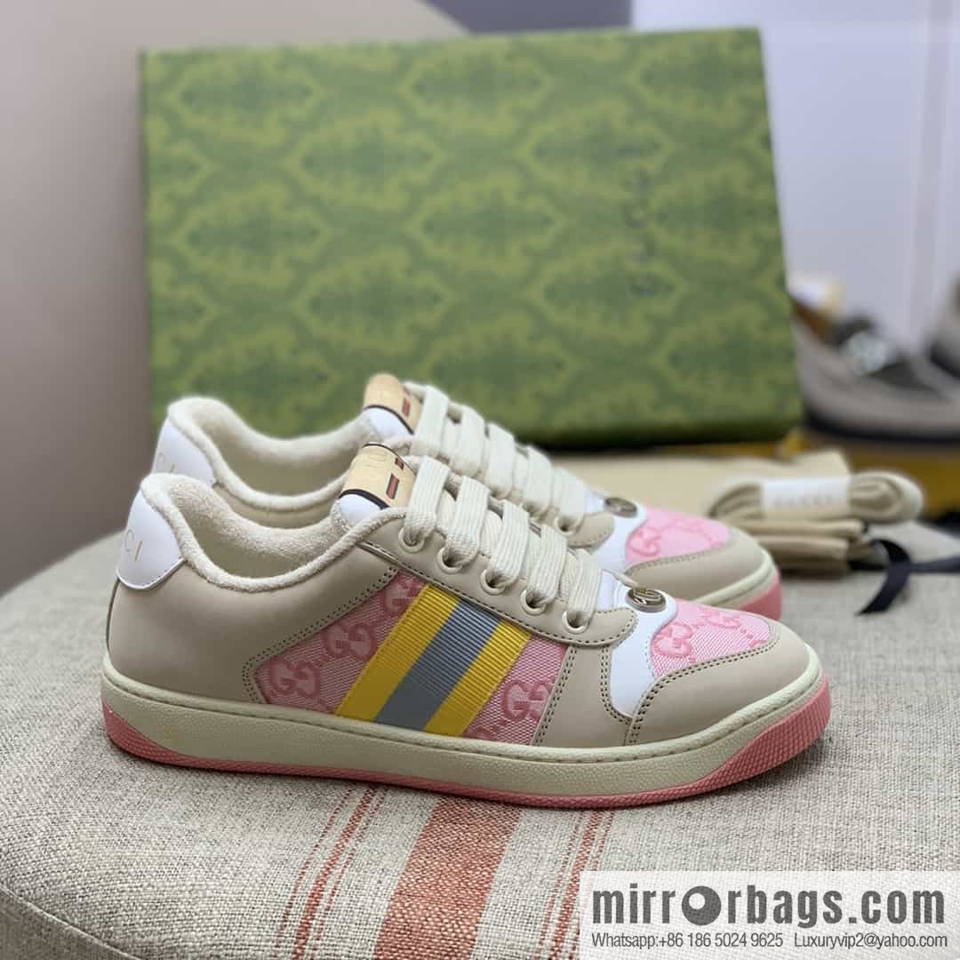 Gucci Gucci uses sweat-absorbing towel cloth, the latest color scheme G women's small dirty shoes
