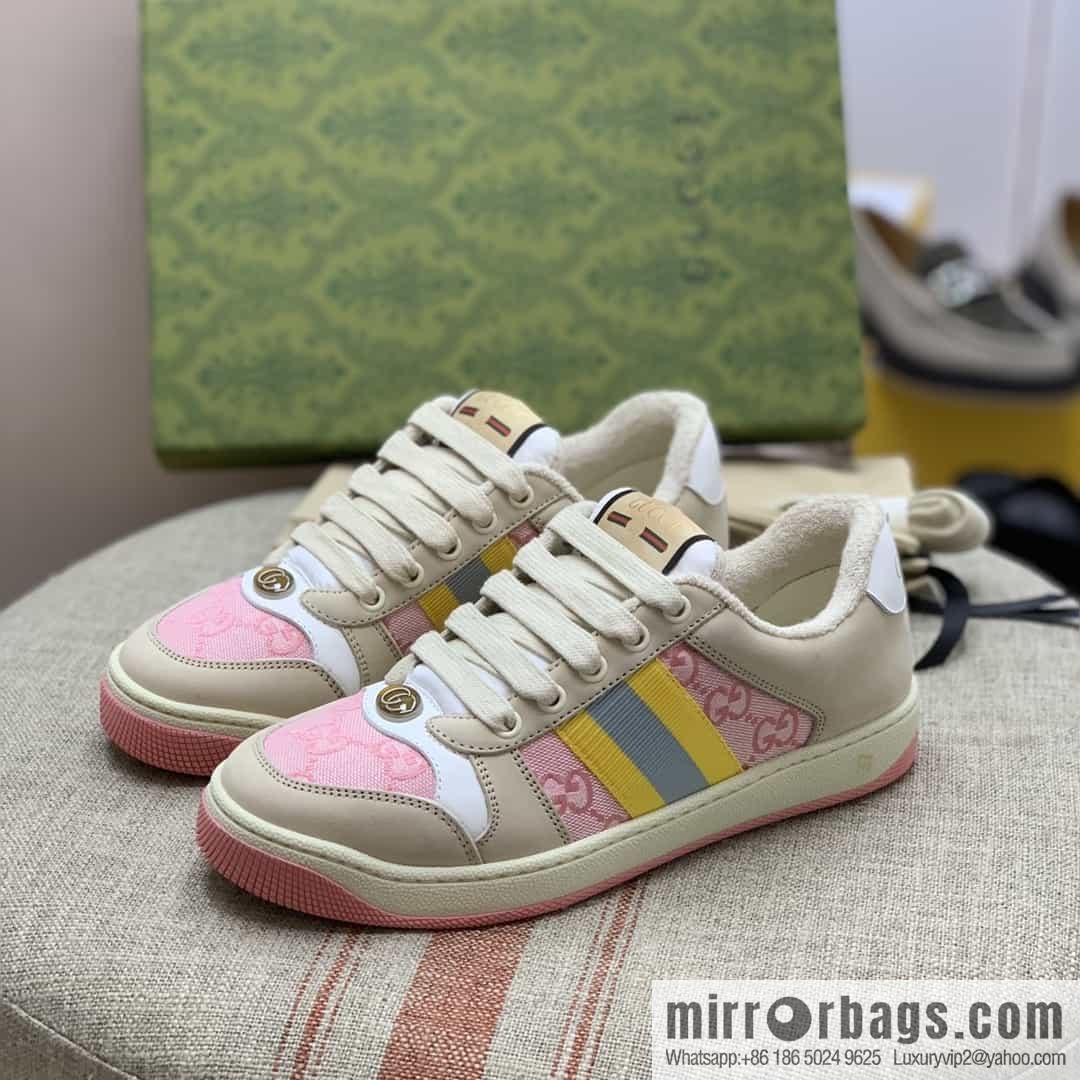 Gucci Gucci uses sweat-absorbing towel cloth, the latest color scheme G women's small dirty shoes