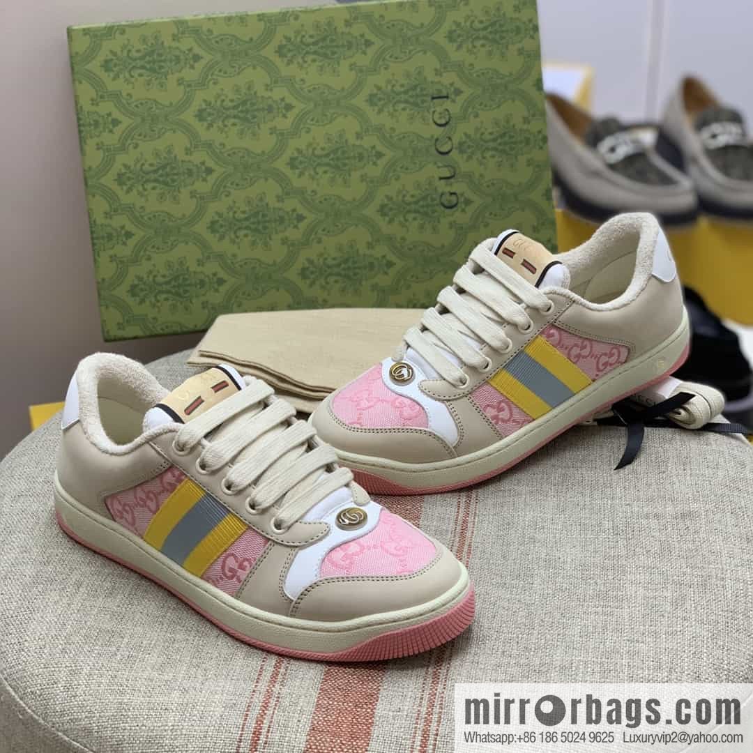 Gucci Gucci uses sweat-absorbing towel cloth, the latest color scheme G women's small dirty shoes