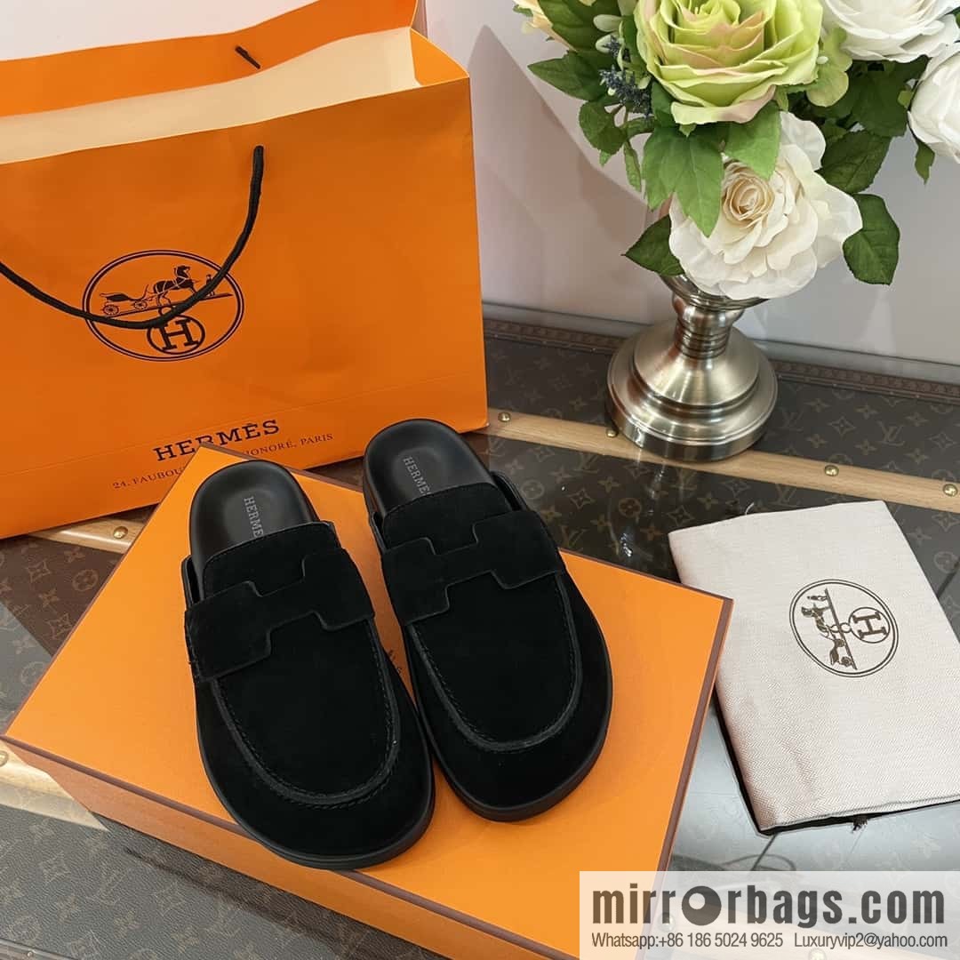 HERMES/Hermès Müller half-tow Birkenstocks