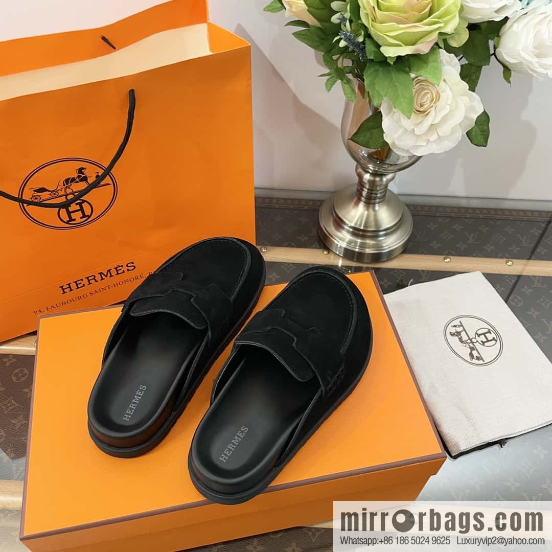 HERMES/Hermès Müller half-tow Birkenstocks