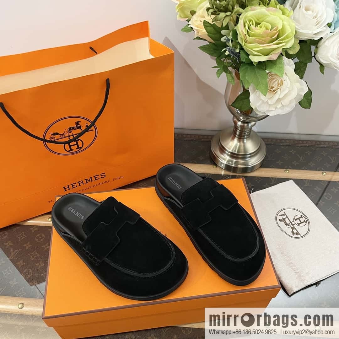 HERMES/Hermès Müller half-tow Birkenstocks