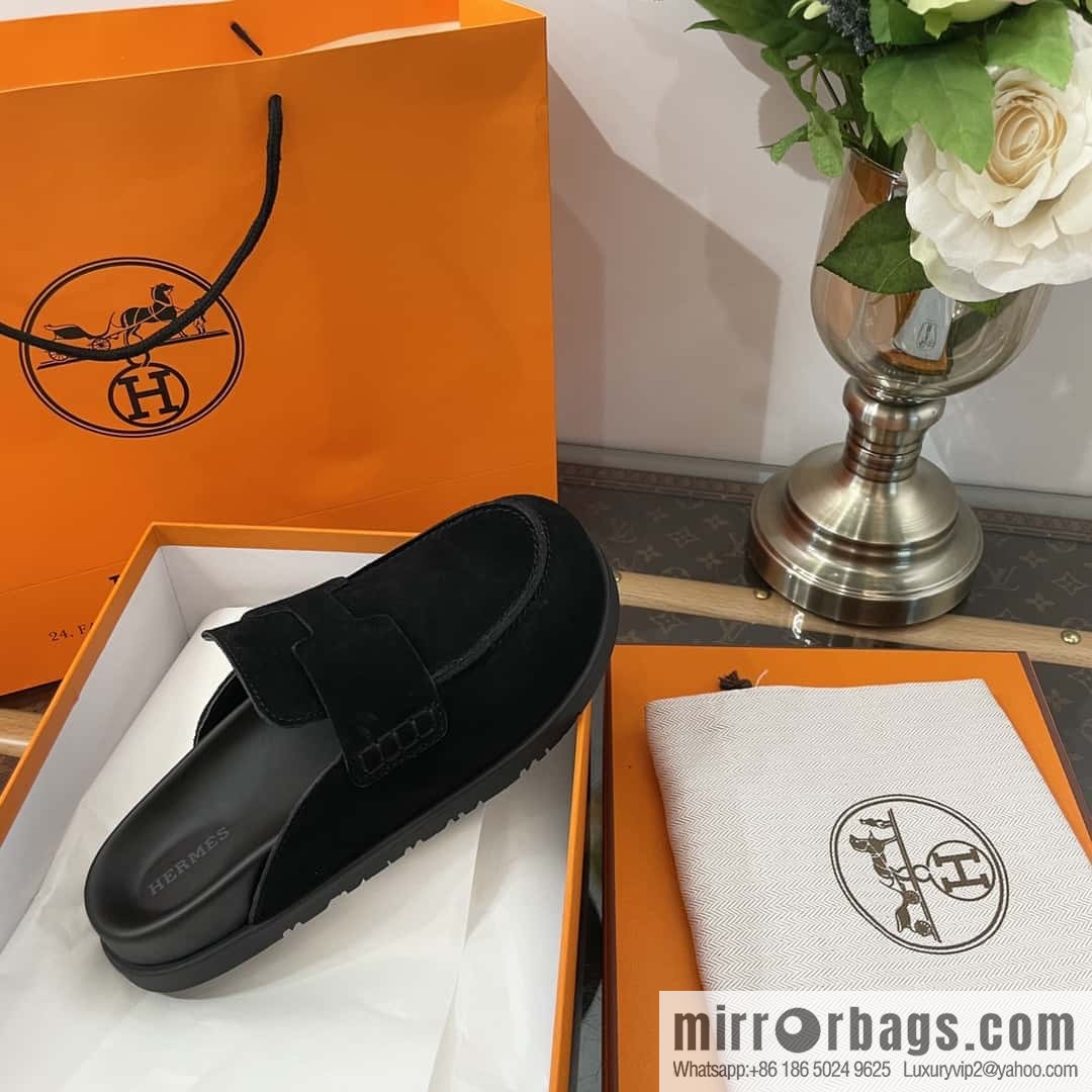 HERMES/Hermès Müller half-tow Birkenstocks