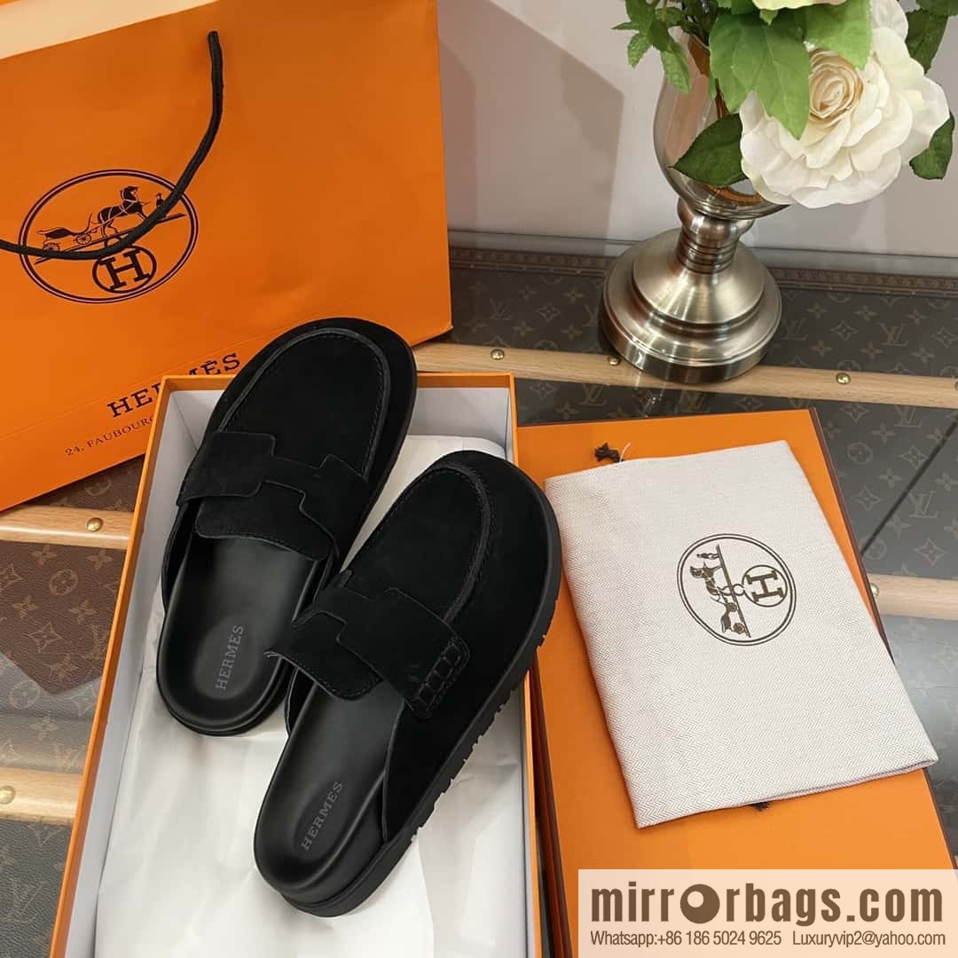 HERMES/Hermès Müller half-tow Birkenstocks