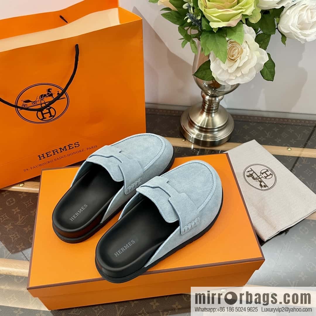 HERMES/Hermès Müller half-tow Birkenstocks