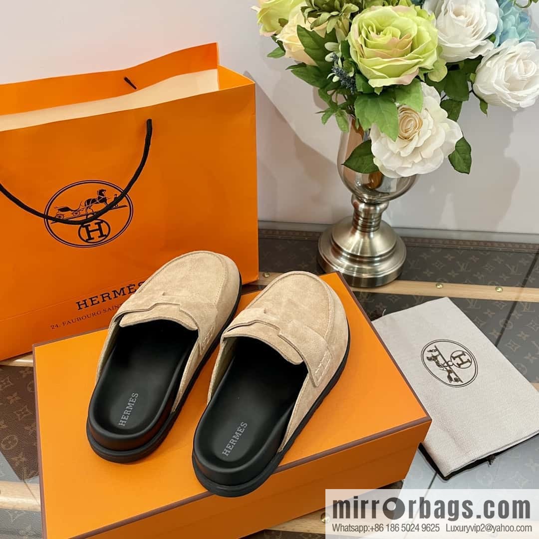 HERMES/Hermès Müller half-tow Birkenstocks
