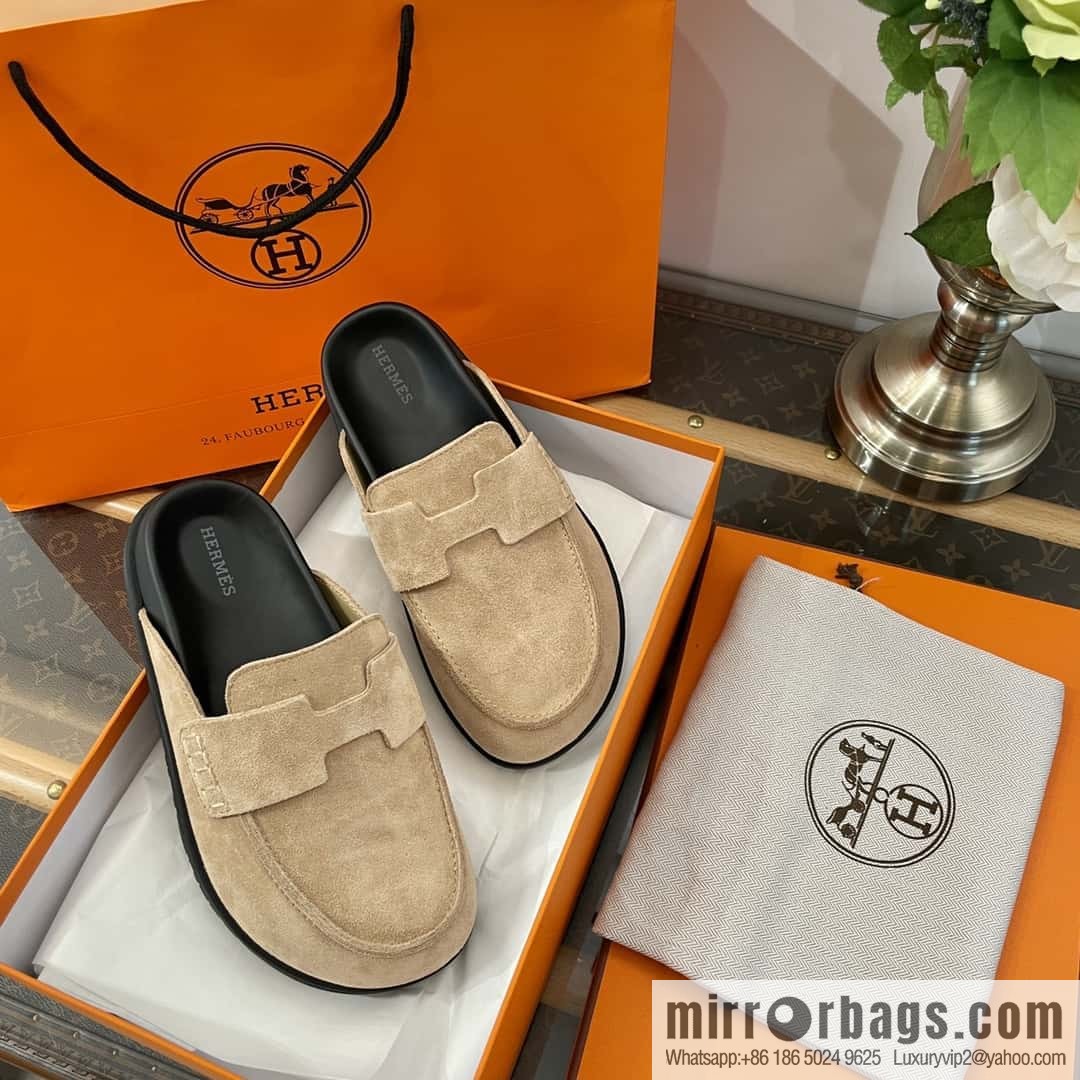 HERMES/Hermès Müller half-tow Birkenstocks