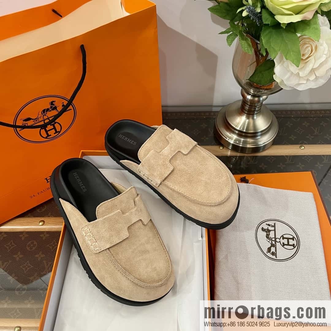 HERMES/Hermès Müller half-tow Birkenstocks