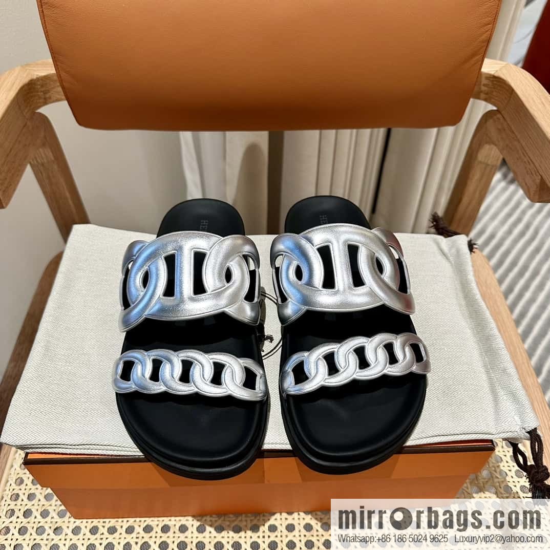 HERMES/Hermès new pig nose second uncle shoes
