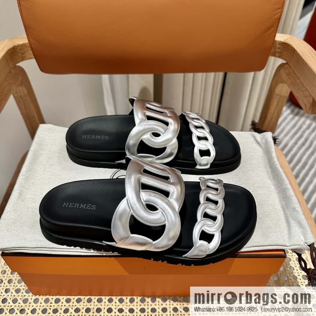 HERMES/Hermès new pig nose second uncle shoes