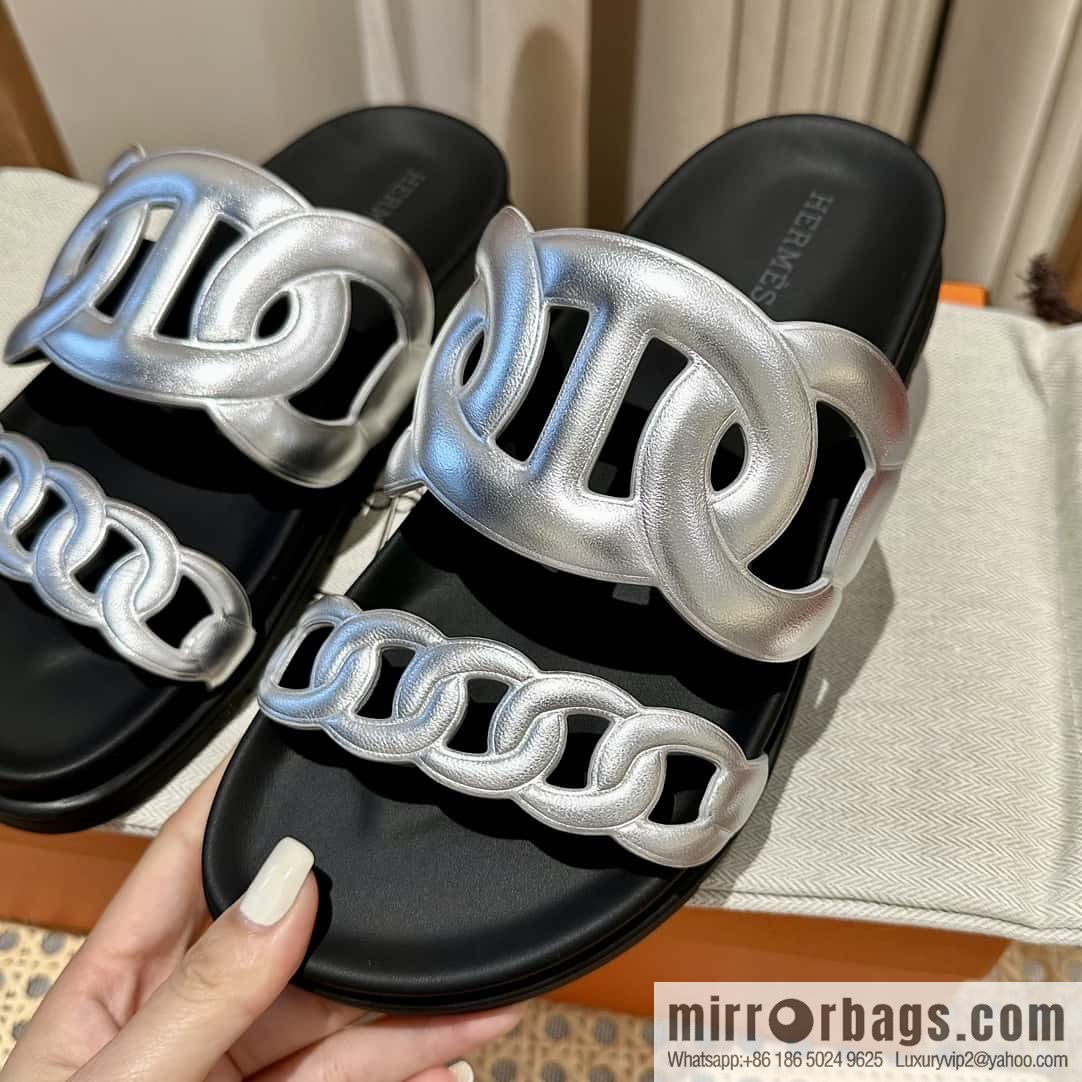 HERMES/Hermès new pig nose second uncle shoes