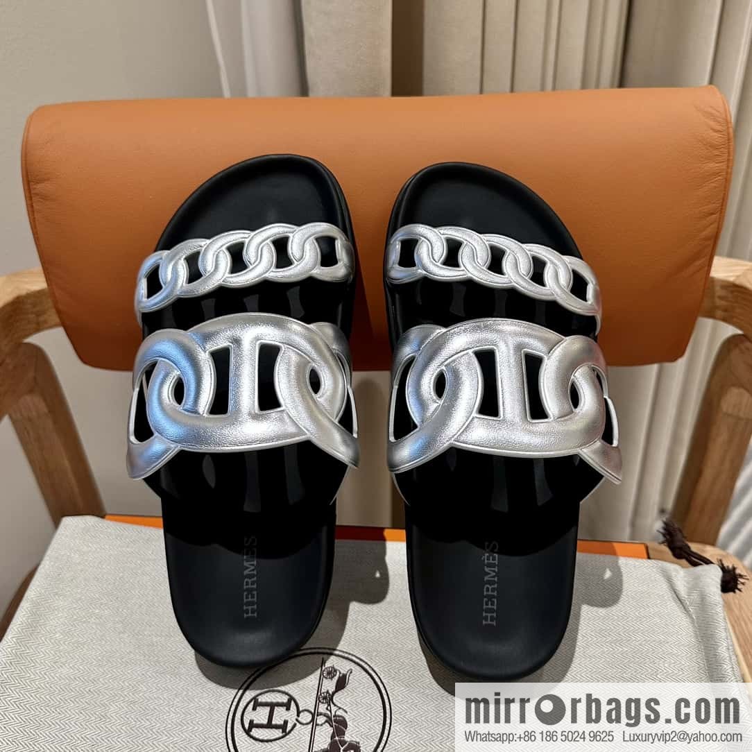 HERMES/Hermès new pig nose second uncle shoes