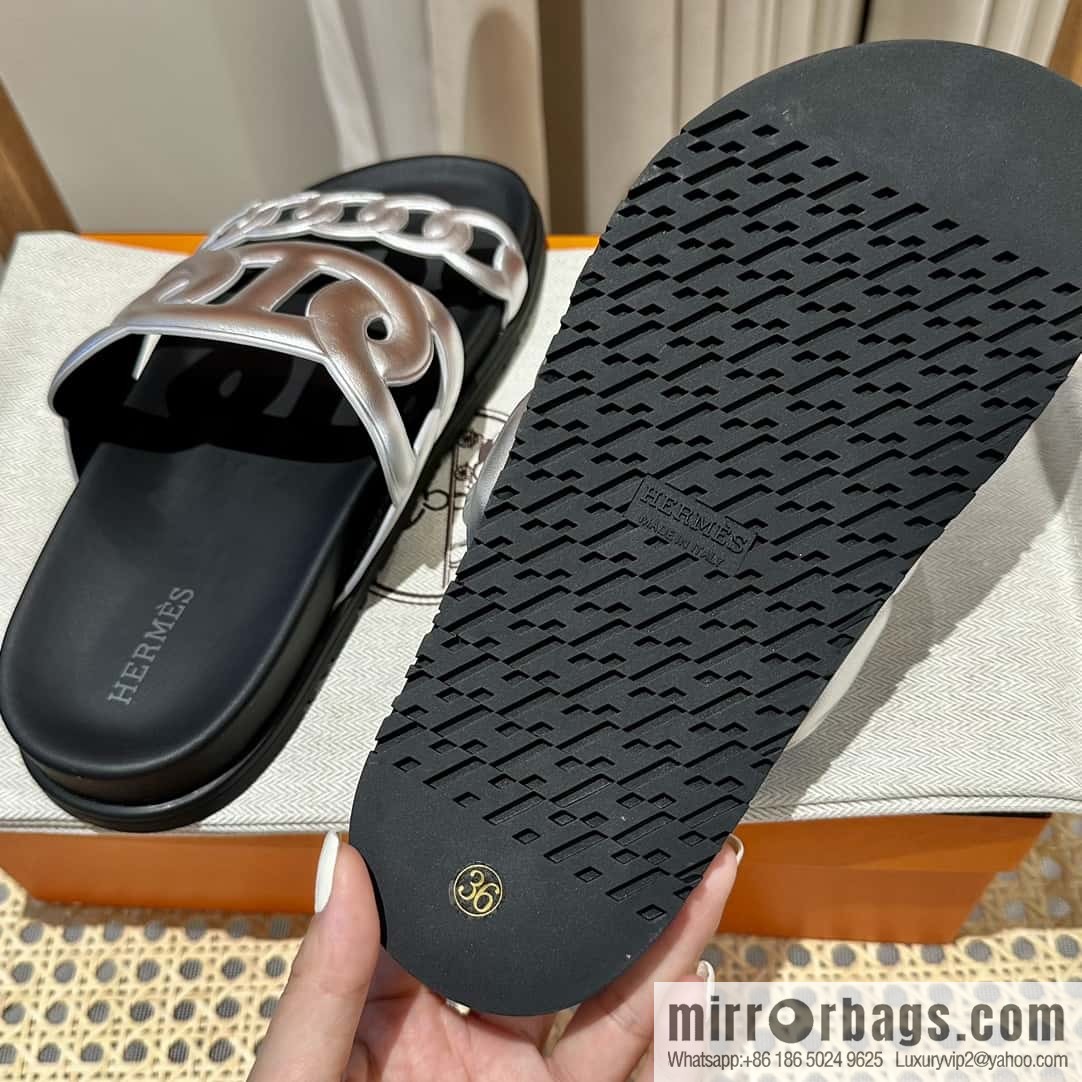 HERMES/Hermès new pig nose second uncle shoes