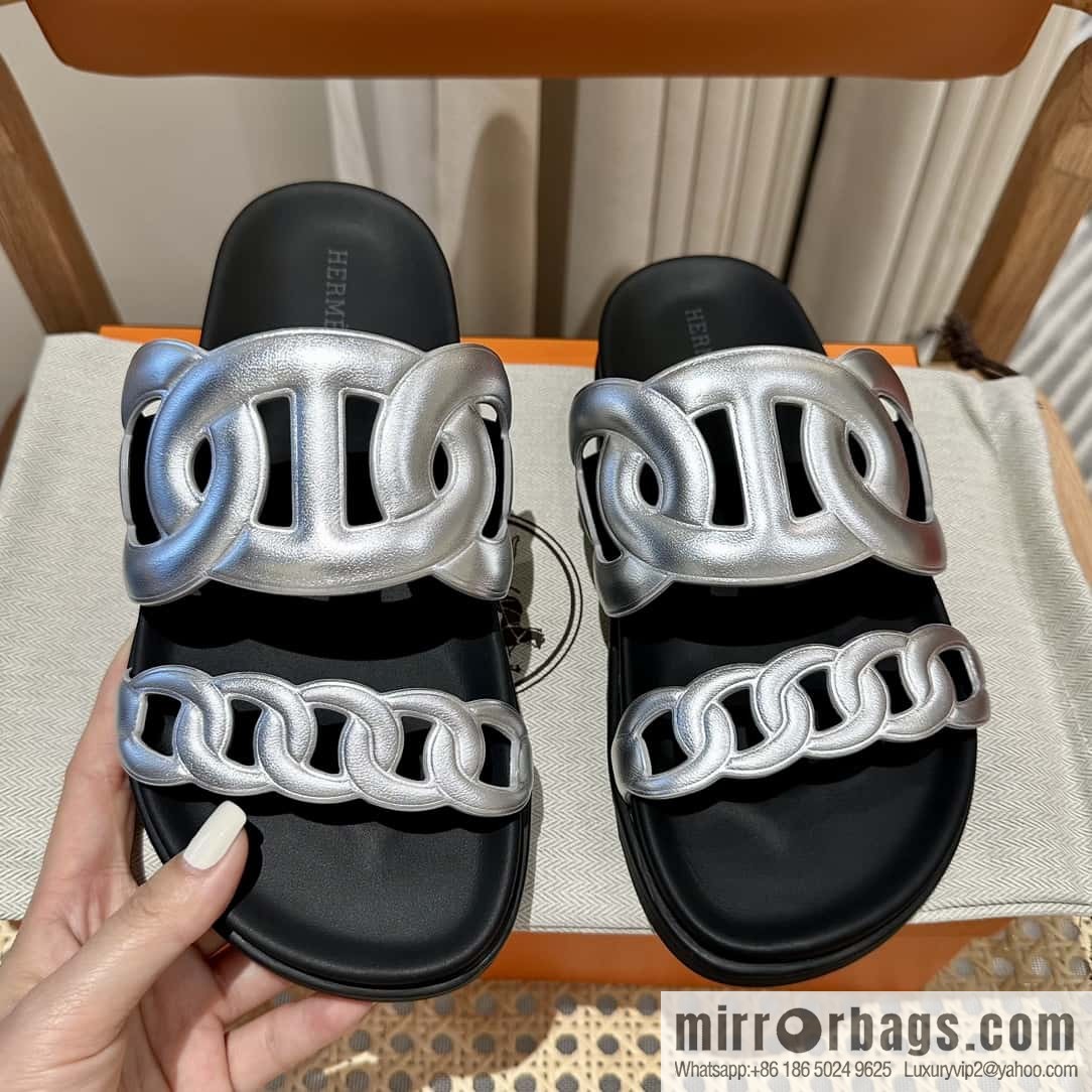 HERMES/Hermès new pig nose second uncle shoes