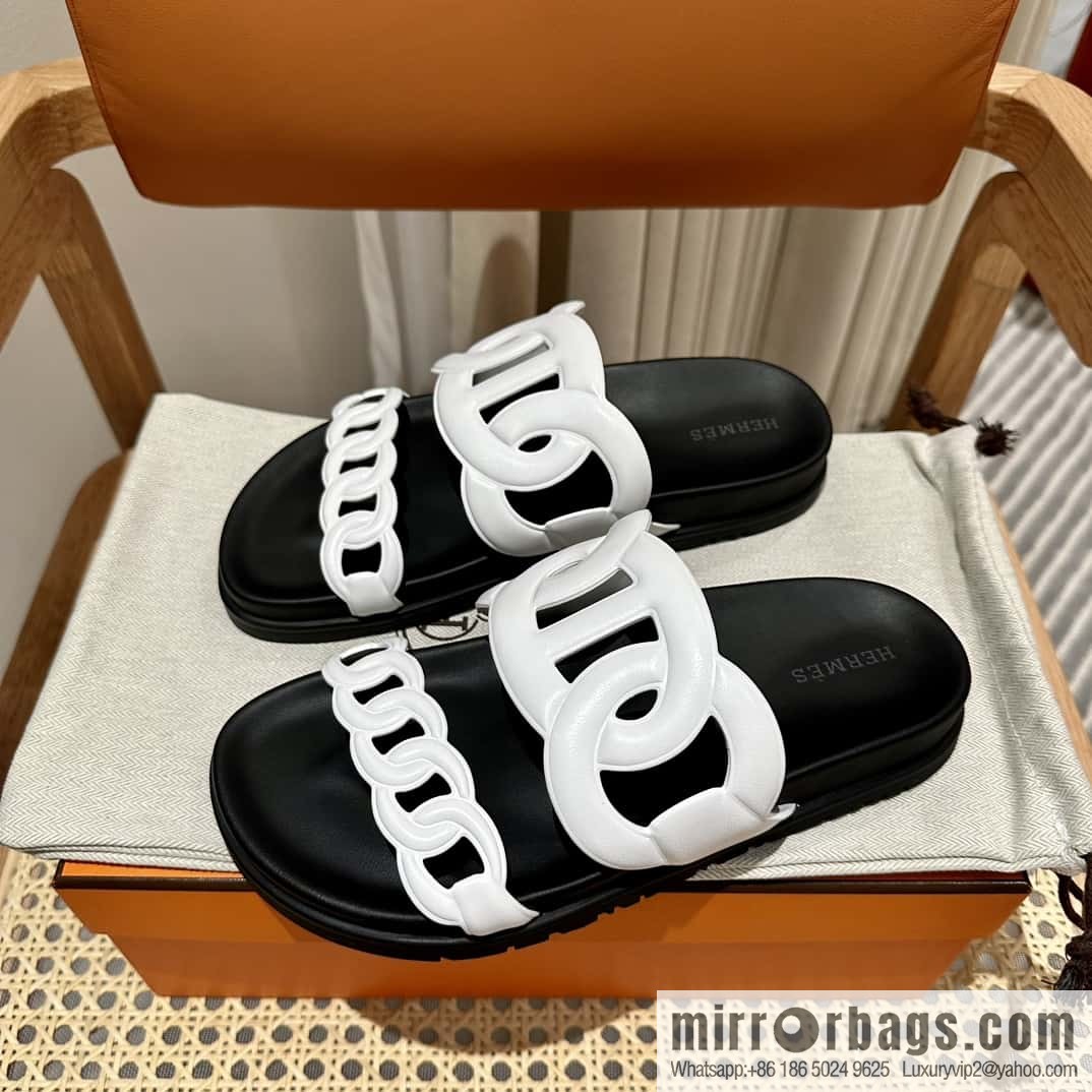 HERMES/Hermès new pig nose second uncle shoes