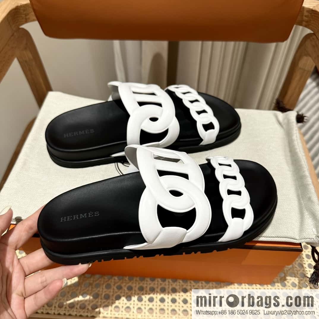 HERMES/Hermès new pig nose second uncle shoes