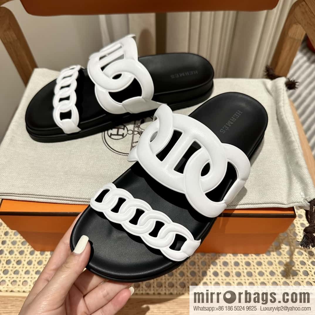 HERMES/Hermès new pig nose second uncle shoes